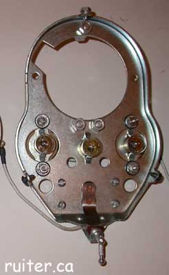 Front of reproduction 38 dash base